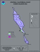 Map of CCC Coho range